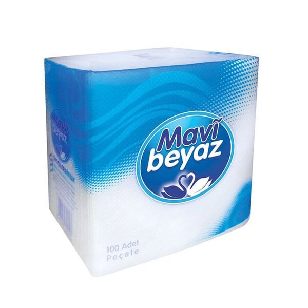 Ofis 100 lü Mavi Beyaz Peçete
