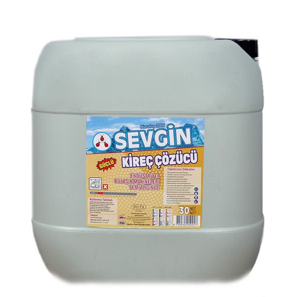 Sevgin 30 kg Endüstriyel Bulaışk Makina Kireç Çözücü 30kg