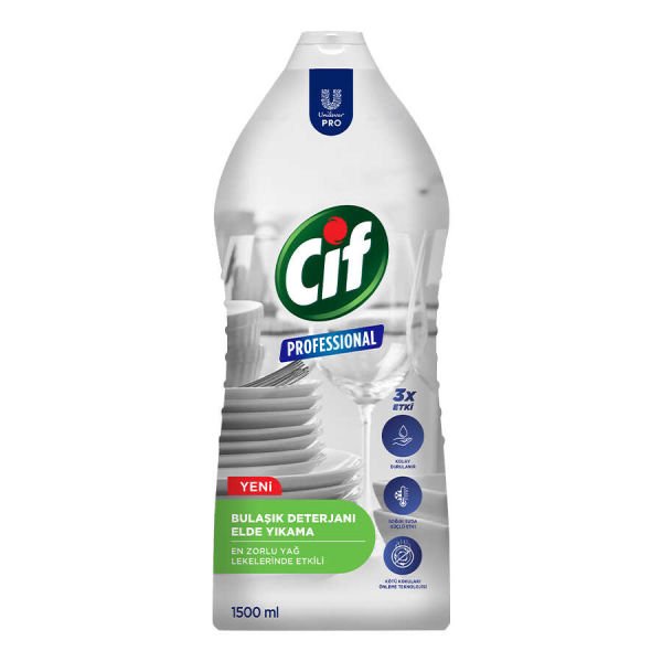 Cif Pro Bulaşık Deterjanı Elde Yıkama 1500ml