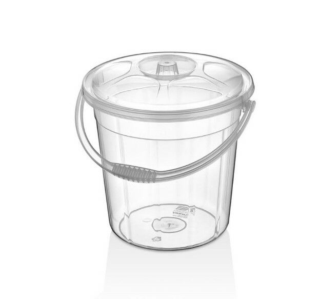 Merdem 5 lt Şeffaf Plastik Temizlik Kovası
