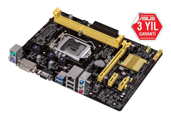 Asus H81M-K Intel LGA1150 4.Nesil DDR3 16GB 1066MHz Vga-Dvi uATX Anakart