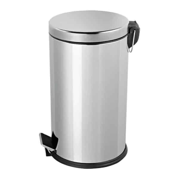 Efor 854 40 lt Pratik Gri Çemberli Kapak Çöp Kovası
