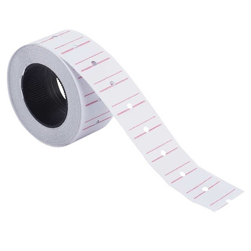 Kraf Motex Etiket 12x21 MM Beyaz Çizgili 12li
