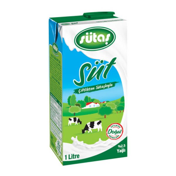 Sütaş 1 lt %2,5 Yağlı Süt