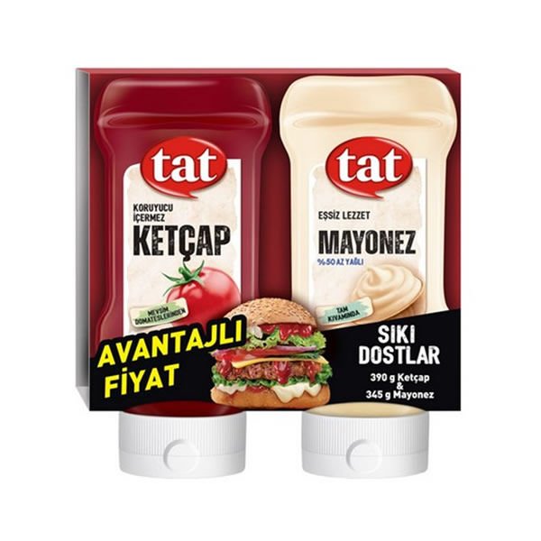 Tat Ketçap 390 gr + Mayonez 345 gr Set