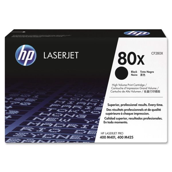 HP 80X Black Siyah Yüksek Kapasite 6.900 Sayfa Toner CF280X