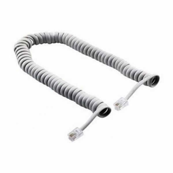 Ofis 30 cm Spiral Siyah Pluglu Ahize Kordonu