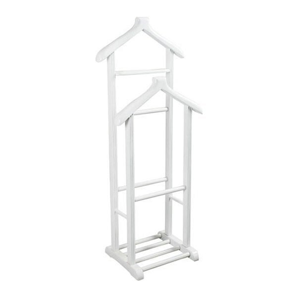 Dilsiz Uşak Beyaz Ahşap Askılık