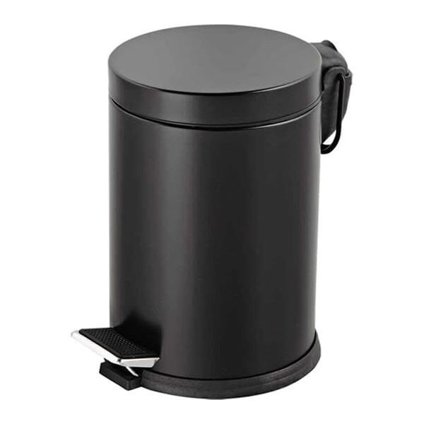 Efor 813S 5 lt Siyah Pedallı Çöp Kovası
