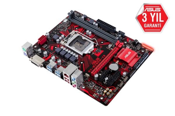Asus Intel EX-B250M-V3-C-Sı Lga1151 Ddr4 Ses Glan Dvı-D Usb3.1 Matx Anakart Kutusuz