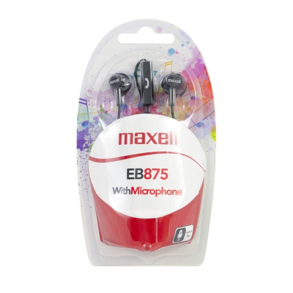 Maxell EB-875 Siyah Kulakiçi Mikrofonlu Kulaklık Tek Jaklı