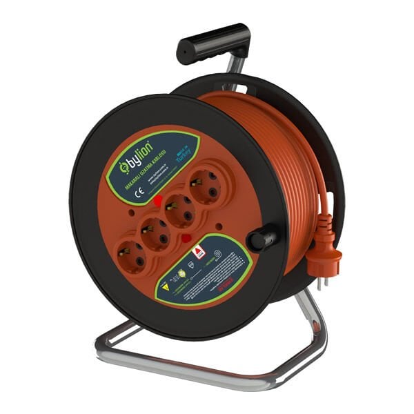 Bylion MK025 3x2,5mm 40mt Seyyar Makaralı Kablo