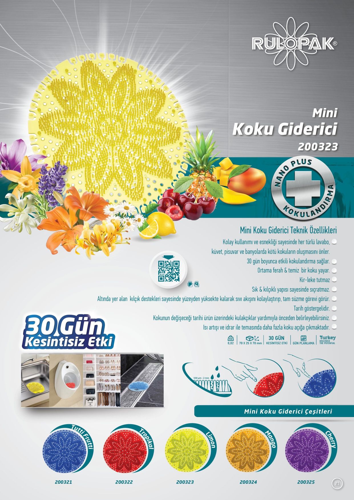 Rulopak 200325 Psuvar Koku Giderici Cherry
