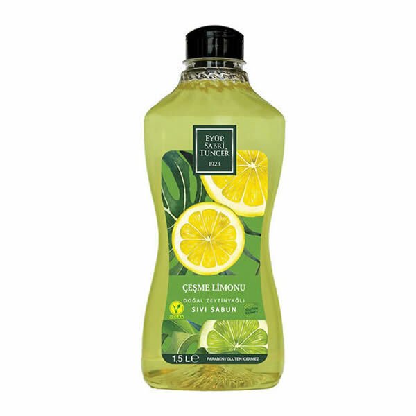 Eyüp Sabri Tuncer 1,5lt Çeşme Limonu Doğal Zeytinyağlı Sıvı Sabun