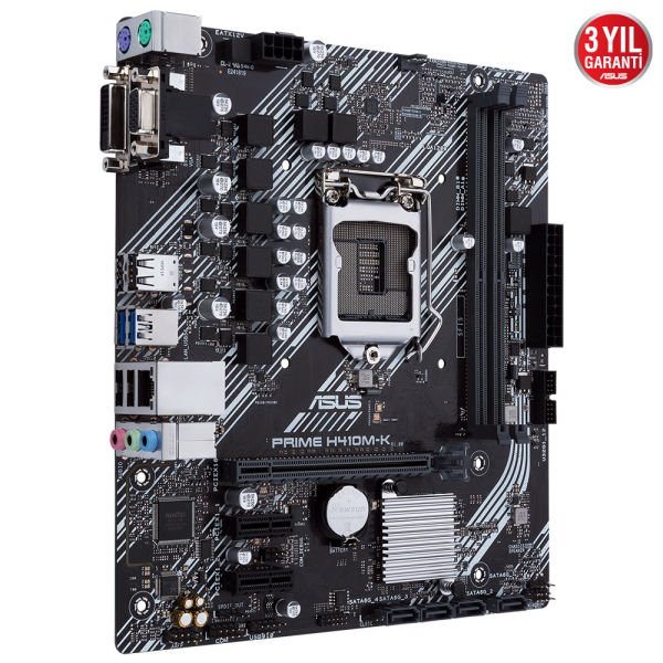 Asus Prime H410M-K Intel 10.Nesil DDR4 Dvi Vga Usb3.1 Anakart