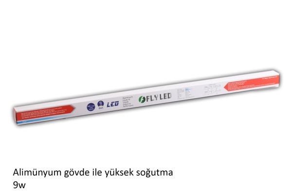 Fly T8-9w 6000K Sarı Floresan Led Alüminyum 60cm