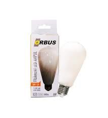 Orbus ORB-STM6W ST64 6W E27 Beyaz Cam Sarı Işık Dekoratif 540 Lm Led Ampul Ra80 220-240V-50Hz