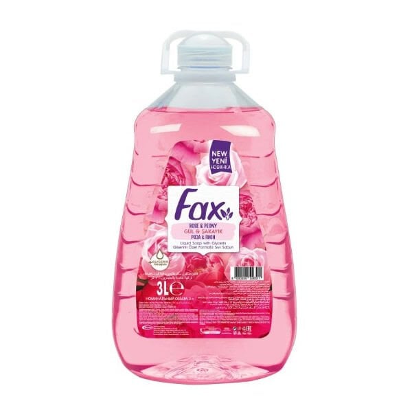 Fax 3 lt Gül ve Şakayık Sıvı Sabun