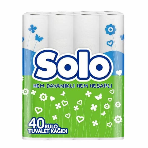 Solo 40 lı 2 Katlı Bambu Katkılı Tuvalet Kağıdı