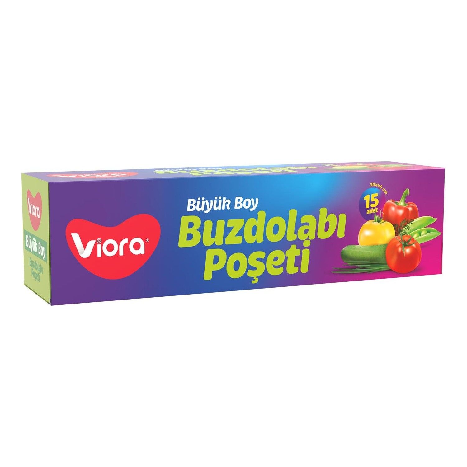 Viora 30x45 cm 15 li Büyük Boy Buzdolabı Poşeti