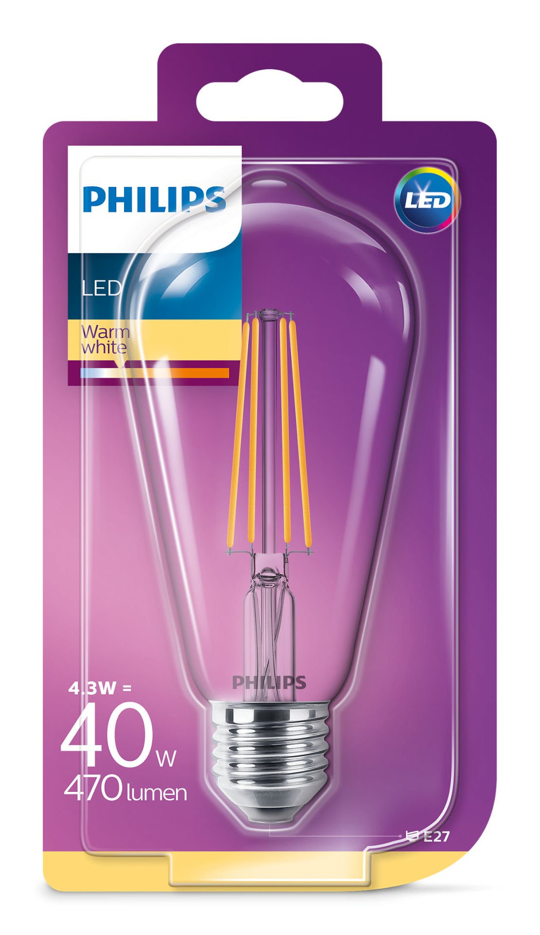 Philips Led Classıc 40w st64 e 2 ww cl nd (807897)