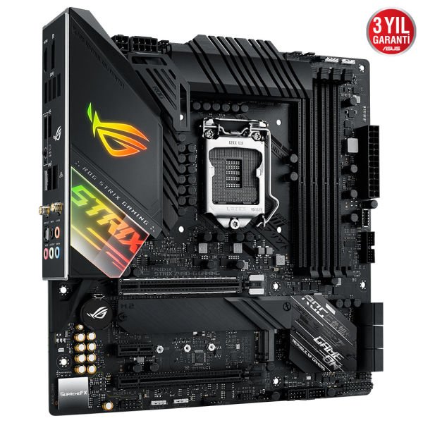 Asus Rog Strix Z490-G Gaming Wi-Fi 4600Mhz(Oc) Ddr4 Soket 1200 M.2 Hdmı Dp Matx Anakart