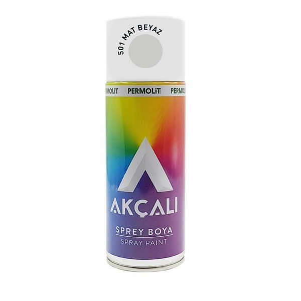 Akçalı RAL501 400 ml Mat Beyaz Sprey Boya