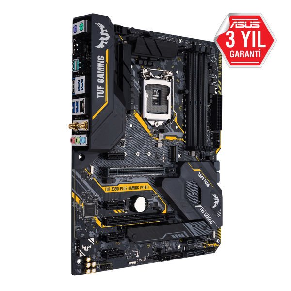 Asus Tuf Z390-Plus Gaming (Wi-Fi) Intel Z390 Lga1151 Ddr4 4400 Dp Hdmi Çift M2 Usb3.1 Rgb Anakart