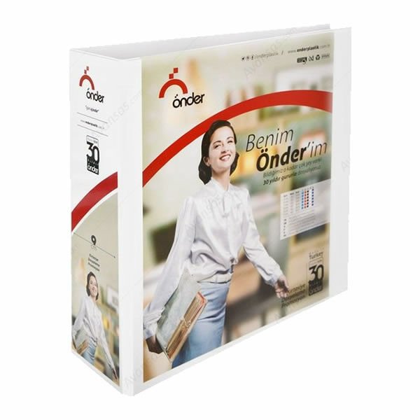 Önder 2019-5 4 Halkalı 9 cm Beyaz Firma Klasörü