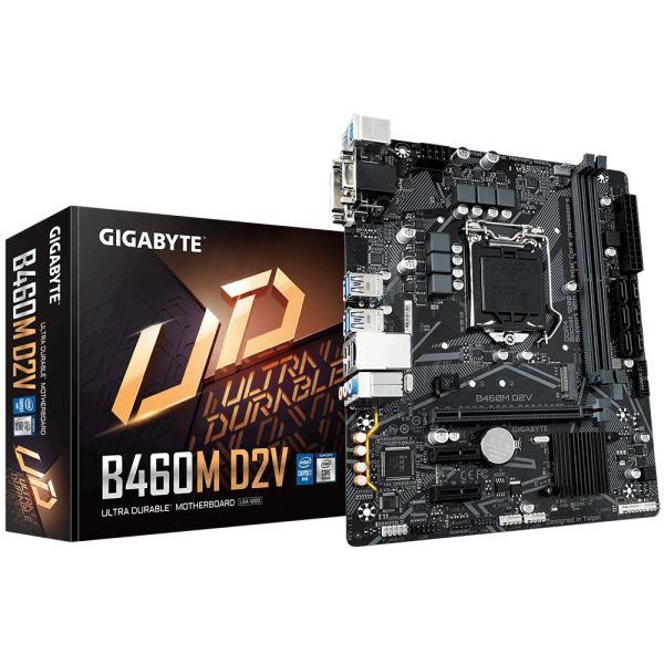 Gigabyte B460M D2V Intel 10.Nesil DDR4 Vga-Dvi M2 mATX Anakart