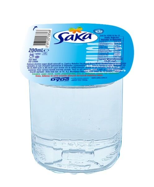 Saka Plastik Bardak Su 200cc 60Lı